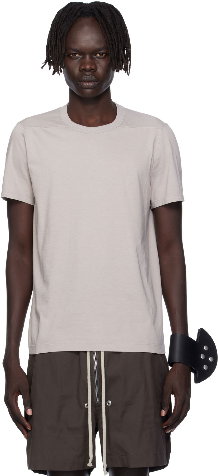 Majica Rick Owens Rick Owens Concordians Short Level T-Shirt Bež | RU02E1265 JA