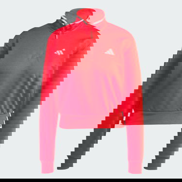 Pulover adidas Performance Crop Quarter-Zip Track Jacket Rdeča | JG4171, 3