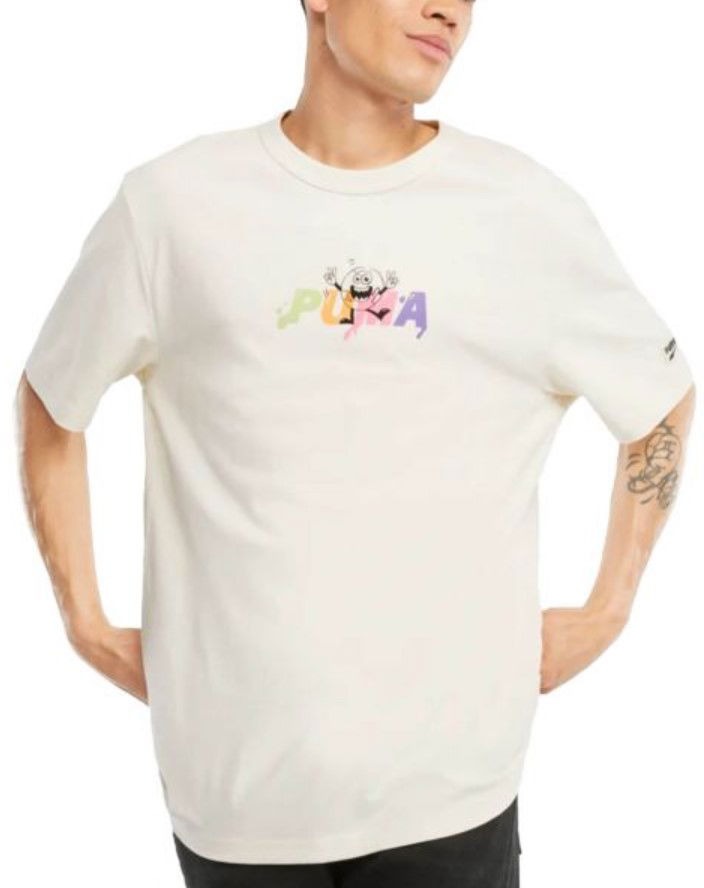 Majica Puma Downtown Graphic Tee Bela | 53159688
