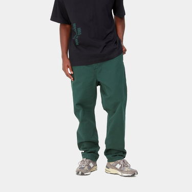 Hlače Carhartt WIP Flint Pant "Discovery Green garment dyed" Zelena | I029919_1N9_GD, 0
