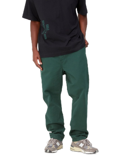 Hlače Carhartt WIP Flint Pant "Discovery Green garment dyed" Zelena | I029919_1N9_GD