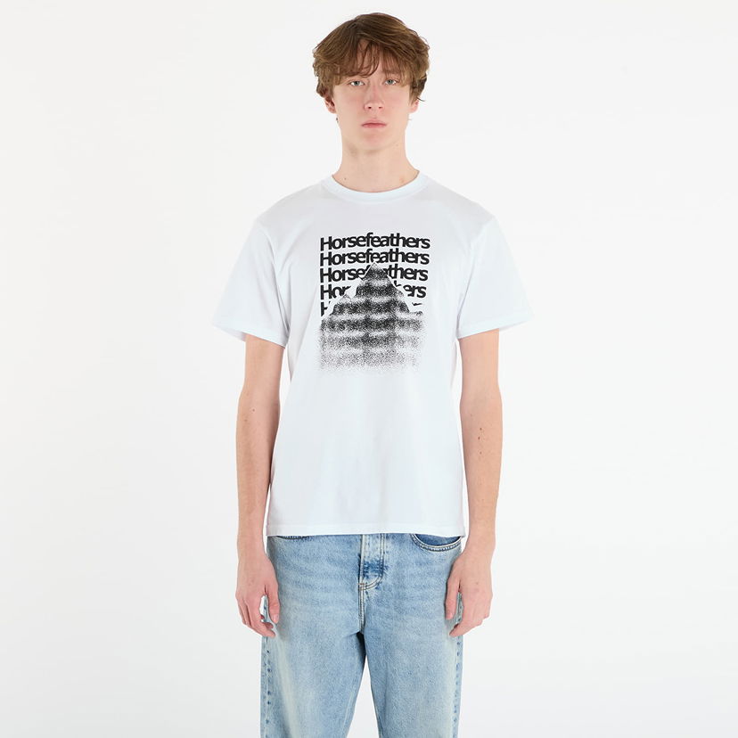 Majica Horsefeathers T-Shirt Focus Bela | SM1390C