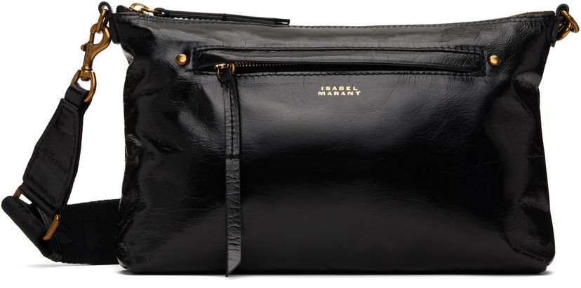 Torba za čez ramo ISABEL MARANT Isabel Marant Nessah Shoulder Bag Črna | BF0006FA-A1C13M