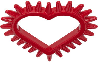 Igra We11done We11done Small Spike Heart Ring Rdeča | WD-AJ1-23-503-U-RD, 0