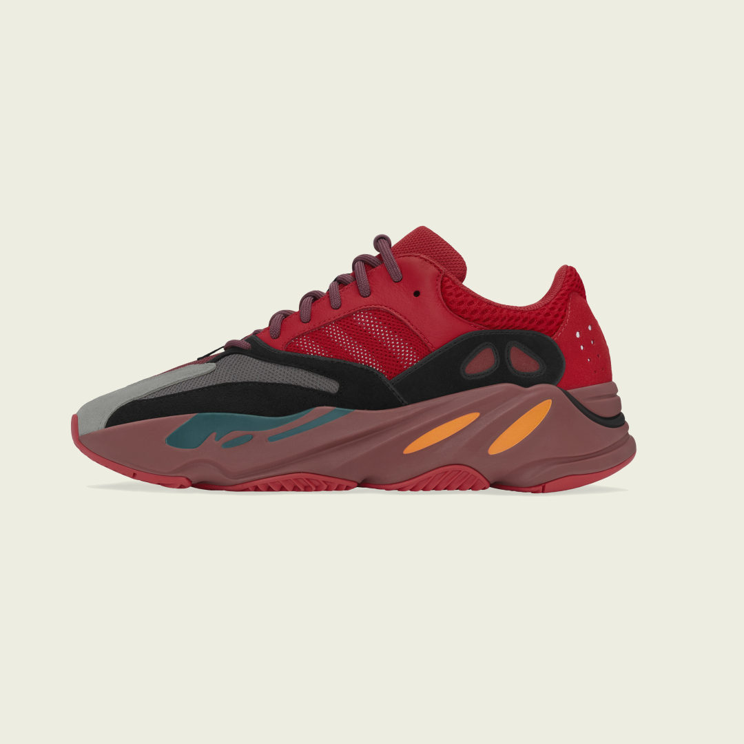 Superge in čevlji adidas Yeezy Yeezy Boost 700 "Hi-Res Red" Rdeča | HQ6979, 0
