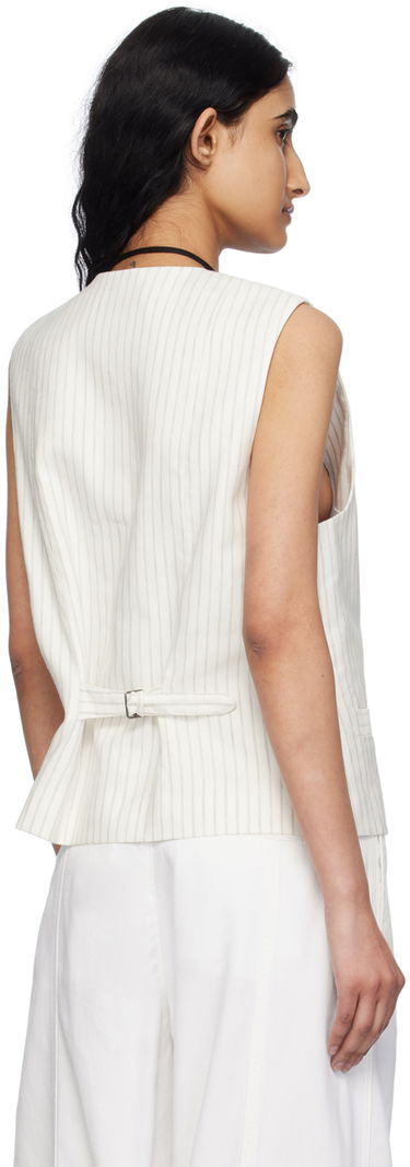 Telovnik rag & bone Erin Pinstriped Vest Bela | WAW24P4017LI17, 2