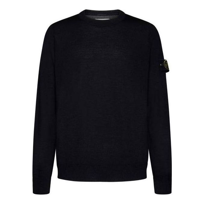 Pleteni pulover Stone Island Stone Island Men's Wool Crewneck Sweater Modra | 7915510C4-A0029