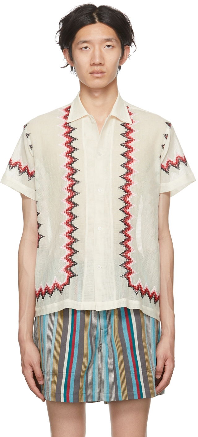 Srajce Bode Bode Loop Mesh Shirt Bela | MRSH000066