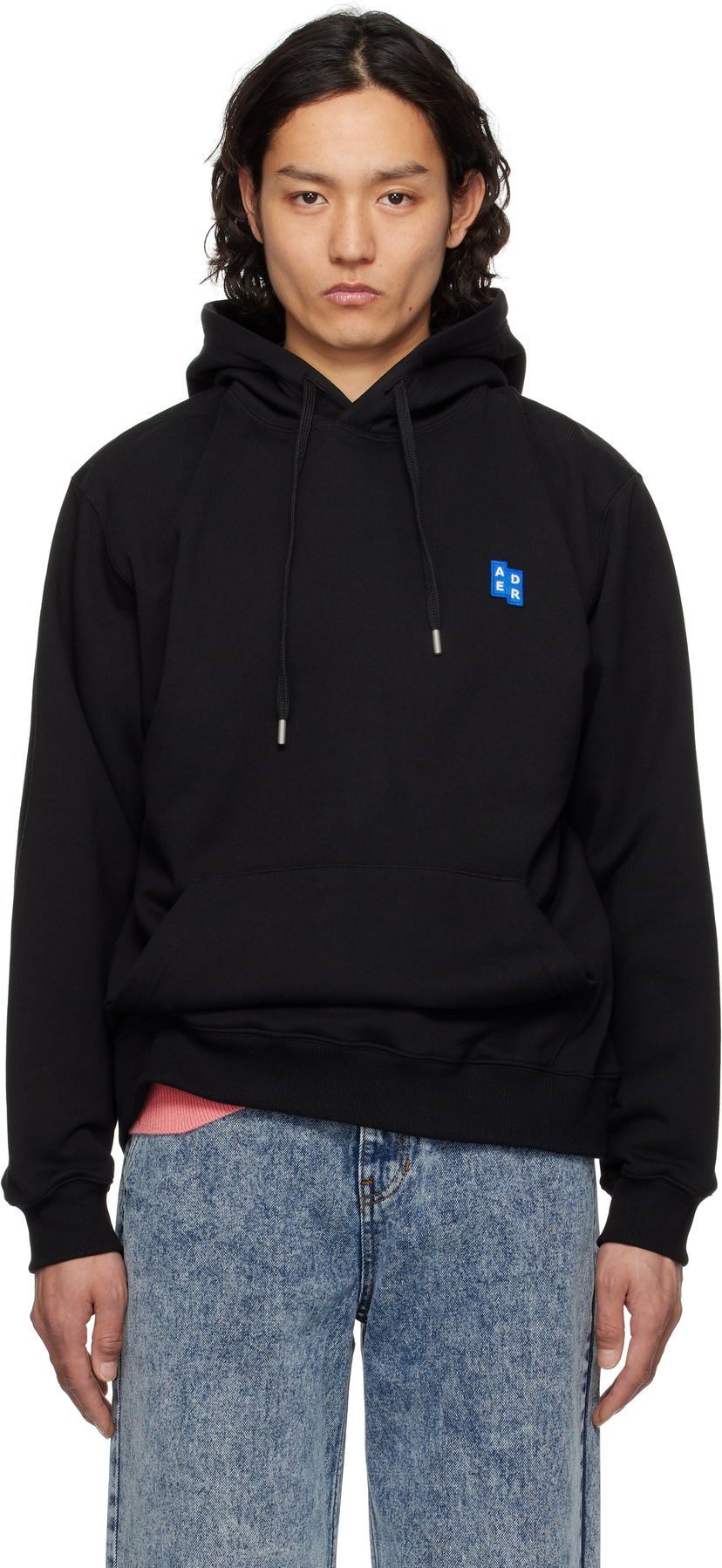 Pulover ADER ERROR ADER error Sig; TRS Tag 01 Hoodie Črna | BO42FYHD0101BK