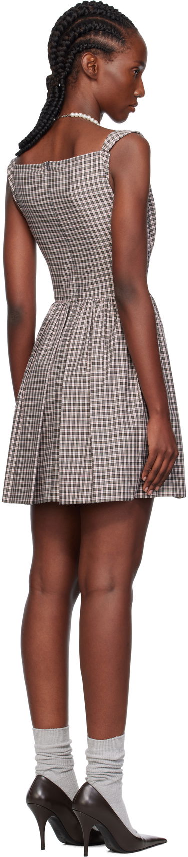Obleke Vivienne Westwood Vivienne Westwood Sunday Plaid Mini Dress Večbarvna | 1101039H-W0178-, 2