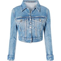 Jakna Alexander Wang Shrunken Cardi Trucker Denim Jacket Modra | 4DC1242212-482A, 1