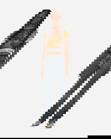 Krop-top Ottolinger Mesh Graphic T-Shirt Rumena | 100124 OTDRMS, 4