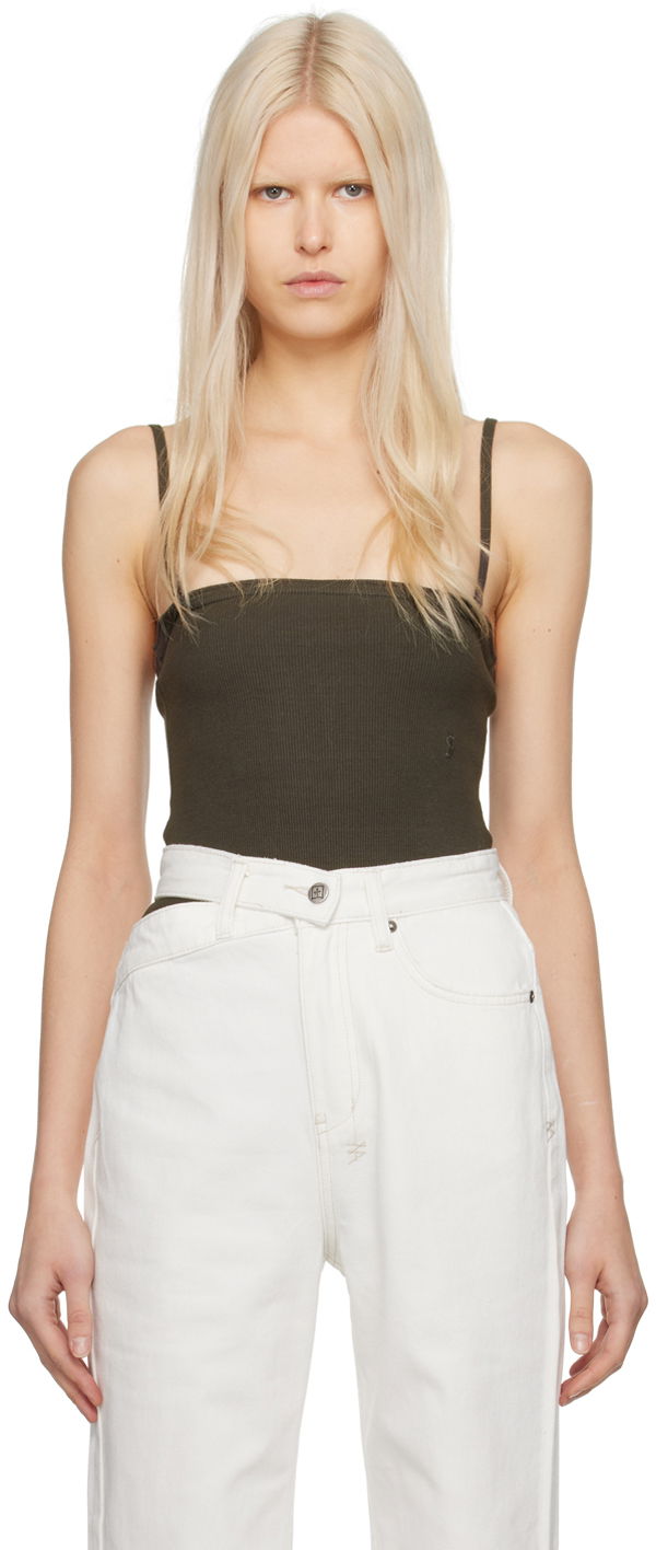 Majica brez rokavov Ksubi Arise Tube Bodysuit Zelena | WPS24BS002