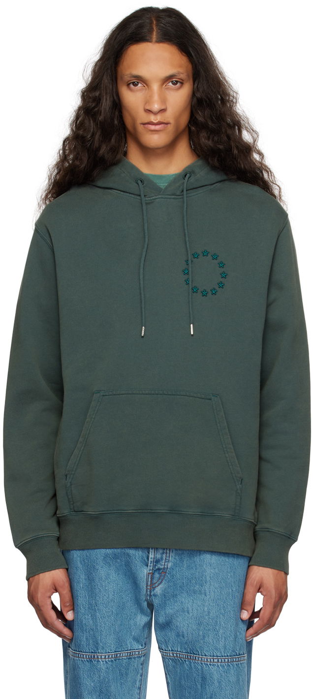 Pulover Études Études Europa Hoodie Zelena | H23MM258A01535