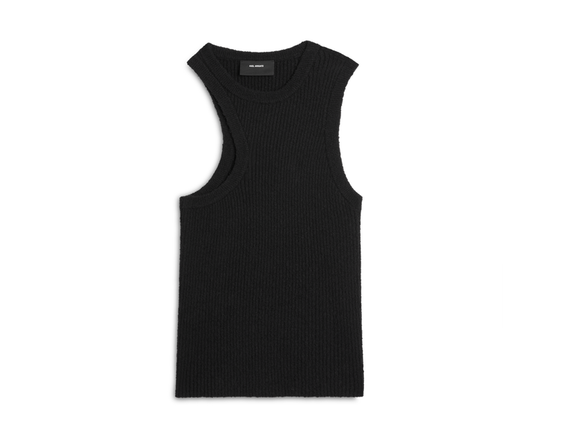 Majica brez rokavov AXEL ARIGATO Scoop Asymmetric Tank Top Črna | A2212002