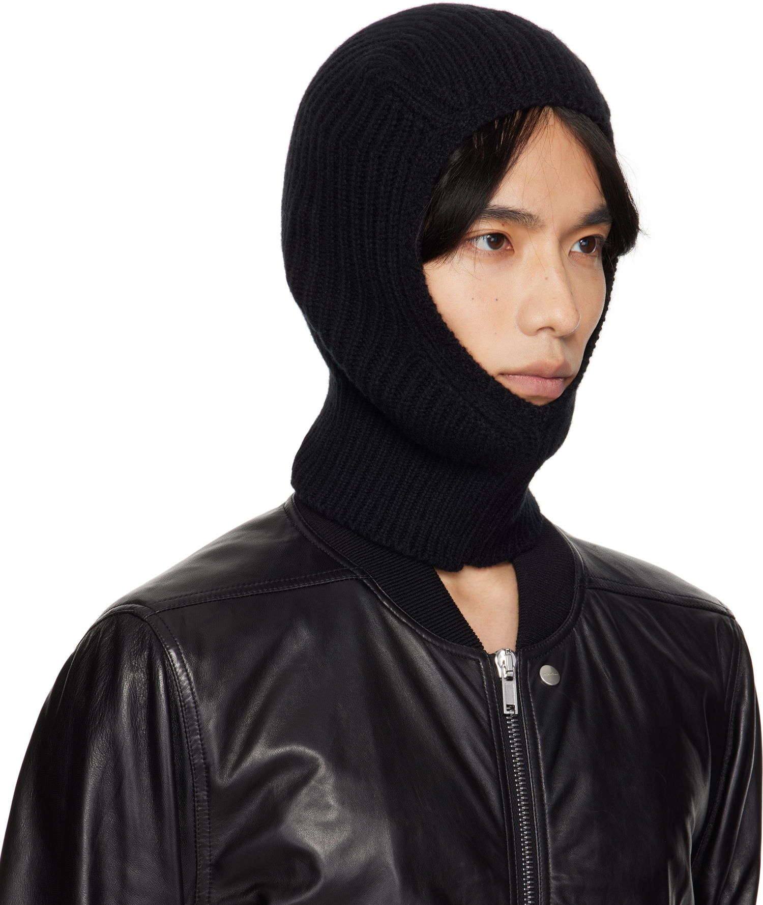 Klobuk Rick Owens Rick Owens Concordians Sphinx Skull Balaclava Črna | RU02E1490 KWV, 1
