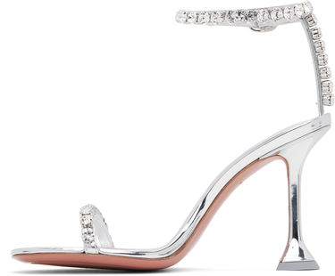 Obleke Amina Muaddi Amina Muaddi Gigi 95 Heeled Sandals Kovinski | GIGI SANDAL 95, 2