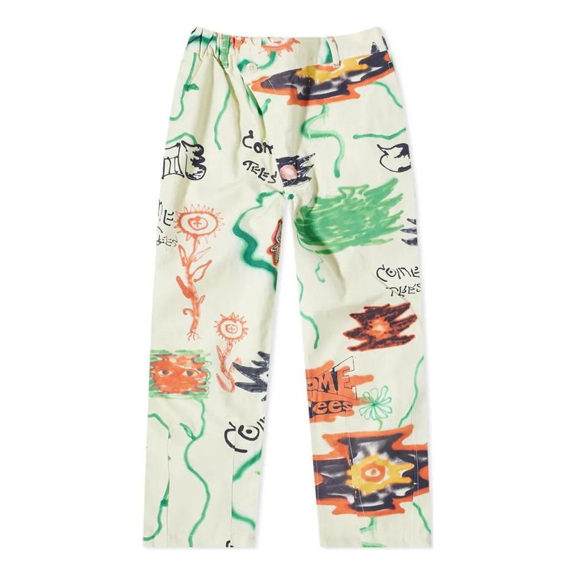 Hlače Converse Converse x Come Tees Triangle Front Floral Chino Pants Bela | 10023509-01