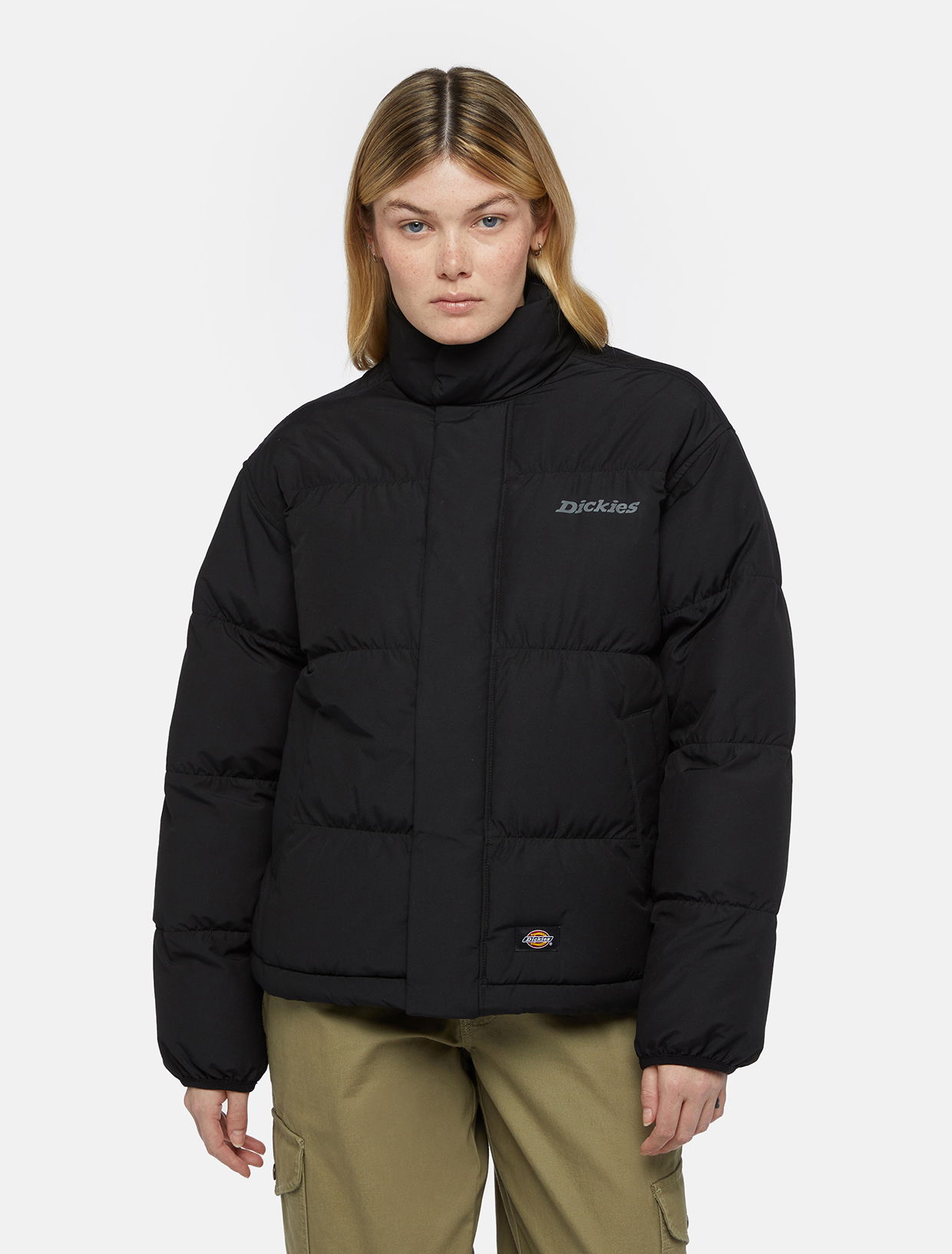 Puhovka Dickies Scobey Puffer Jacket Črna | 0A4Z36, 0