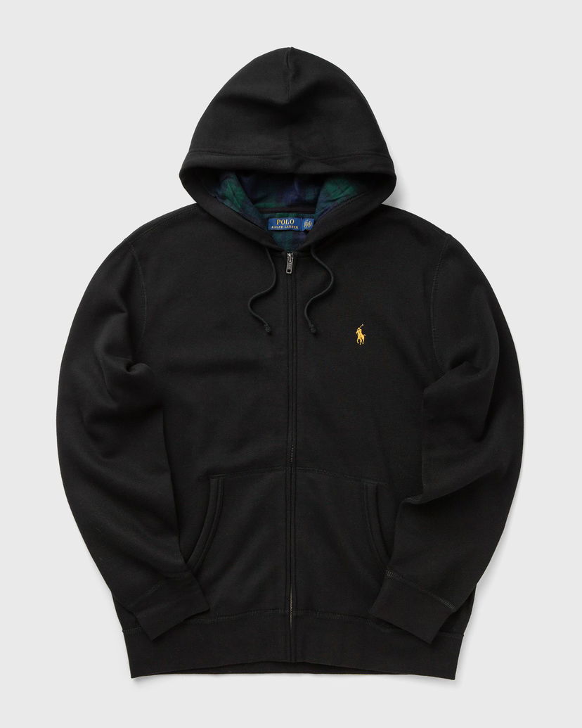 Pulover Polo by Ralph Lauren Full-Zip Hooded Sweatshirt with Plaid Lining Črna | 710981467001