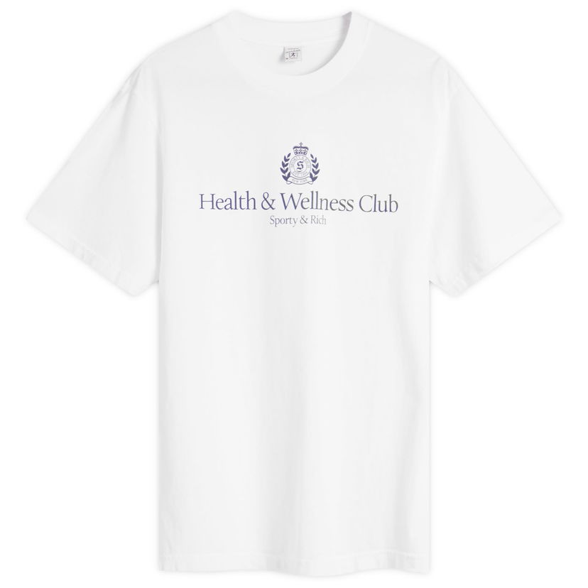 Majica Sporty & Rich Sporty & Rich H&W Crest T-Shirt, Size Large Bela | TO043620241WH01