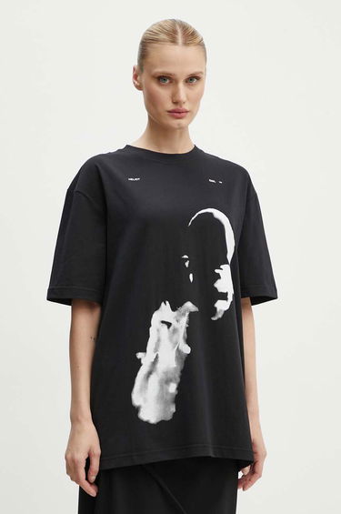 Majica HELIOT EMIL Abstract Portrait Print T-Shirt Črna | HE.M.09.041.C07, 1