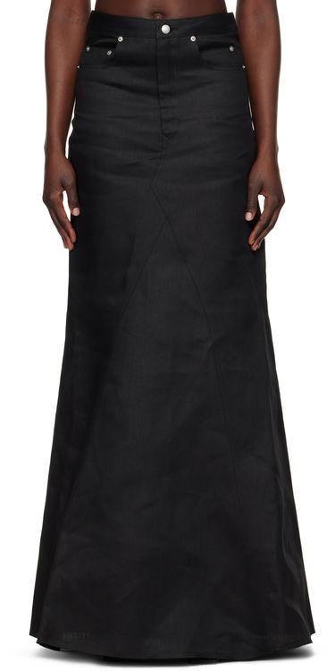 Krila Rick Owens Rick Owens Hollywood Godet Maxi Skirt Črna | RP01E7369 TWL, 0