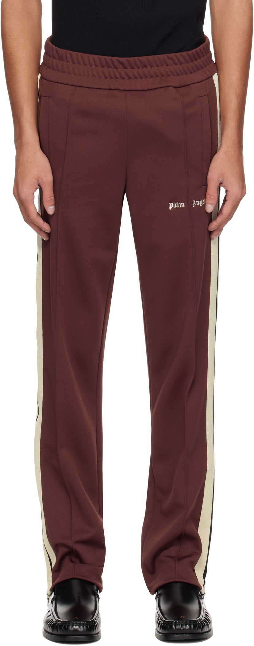 Trenirka Palm Angels Palm Angels Embroidered Logo Track Pants Rjava | PMCJ020S25FAB0012803