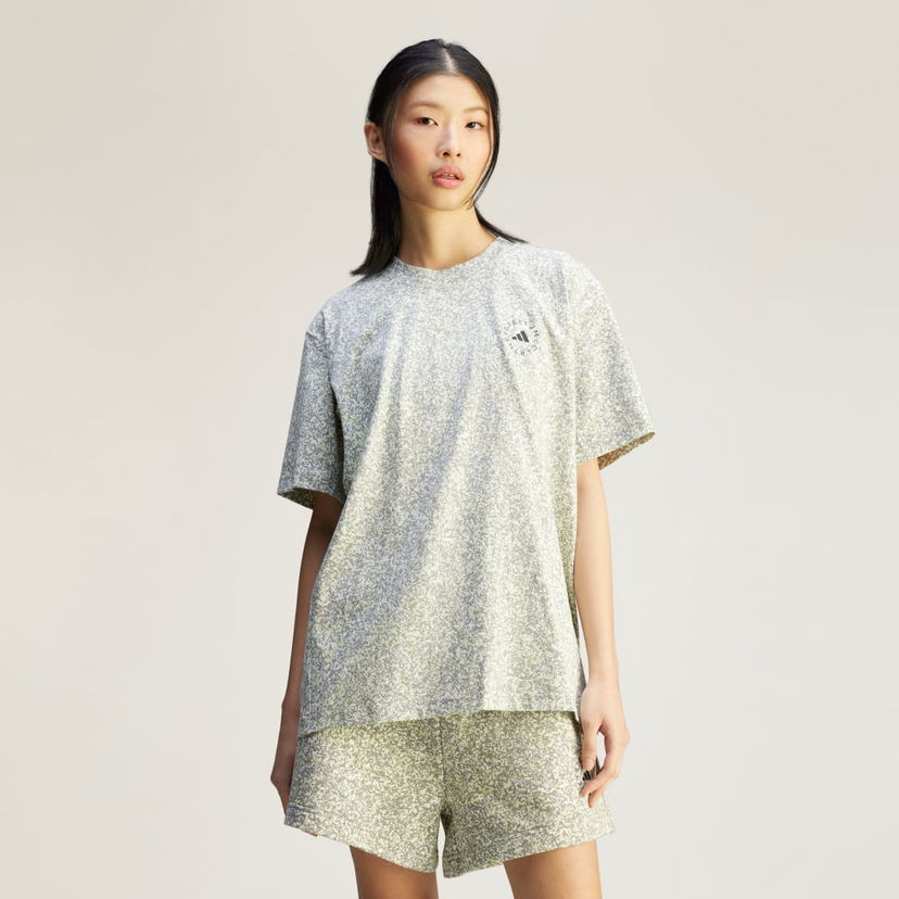 Majica adidas Performance adidas by Stella McCartney Loose Printed T-Shirt Siva | JD7952