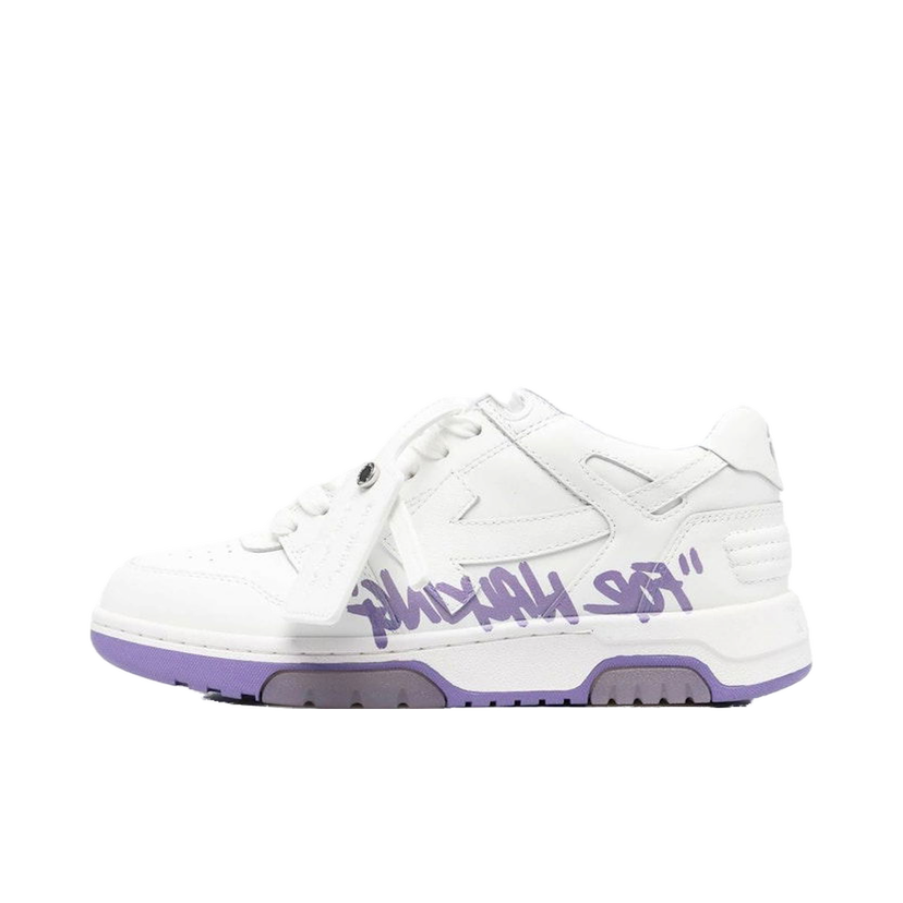 Superge in čevlji Off-White Out Of Office OOO "For Walking" Low Tops White Lilac W Bela | OWIA259S23LEA0030136