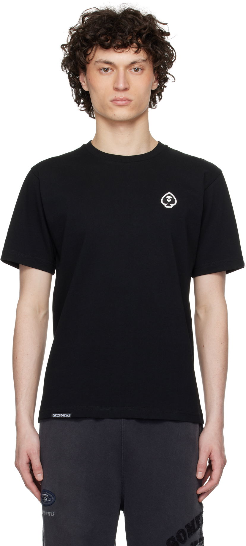 Majica AAPE by A Bathing Ape AAPE by A Bathing Ape Spades 'AAPE Now' T-Shirt Črna | AAPTEM1599XXNBKX