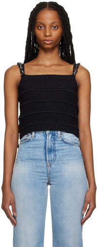 Knit Braided-Strap Tank Top