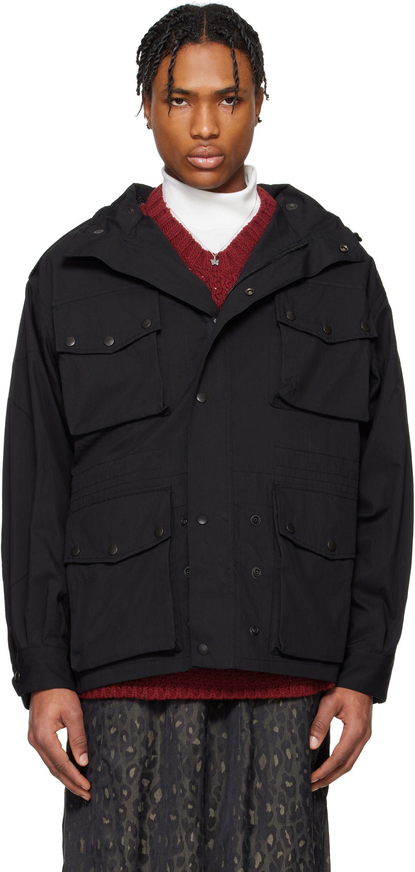 Parka Needles NEEDLES Field Coat Črna | QV137