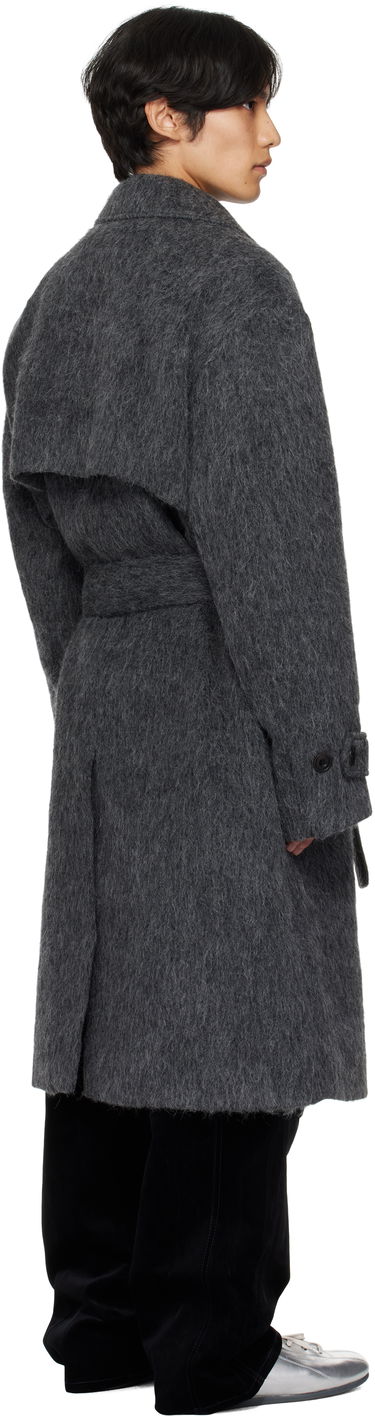Plašči Andersson Bell Andersson Bell Mattia Shaggy Wool Robe Coat Siva | awa715m, 2