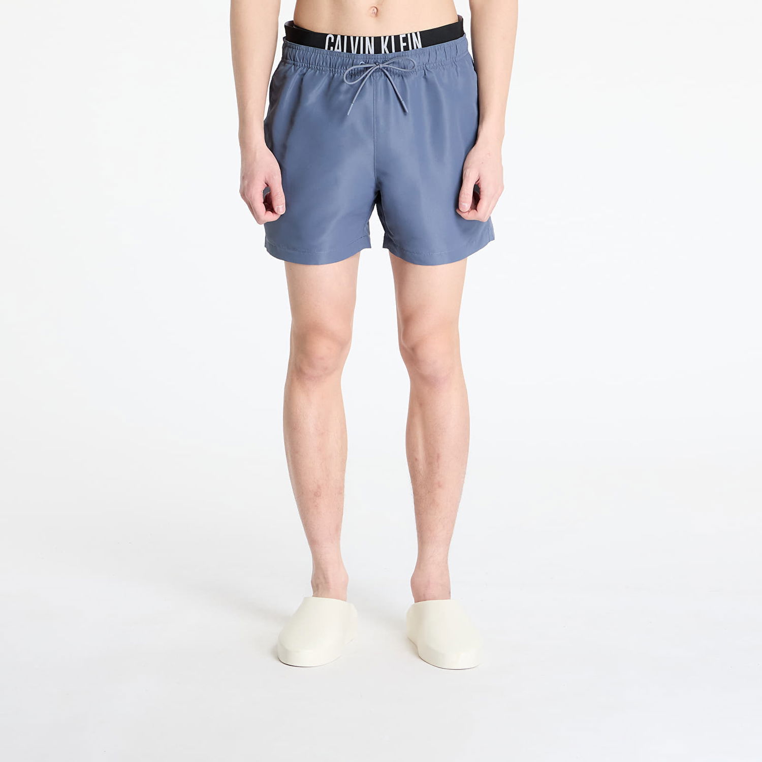 Kopalke CALVIN KLEIN Calvin Klein Jeans Medium Double WB Boardshorts Modra | KM0KM01093 PCP, 0