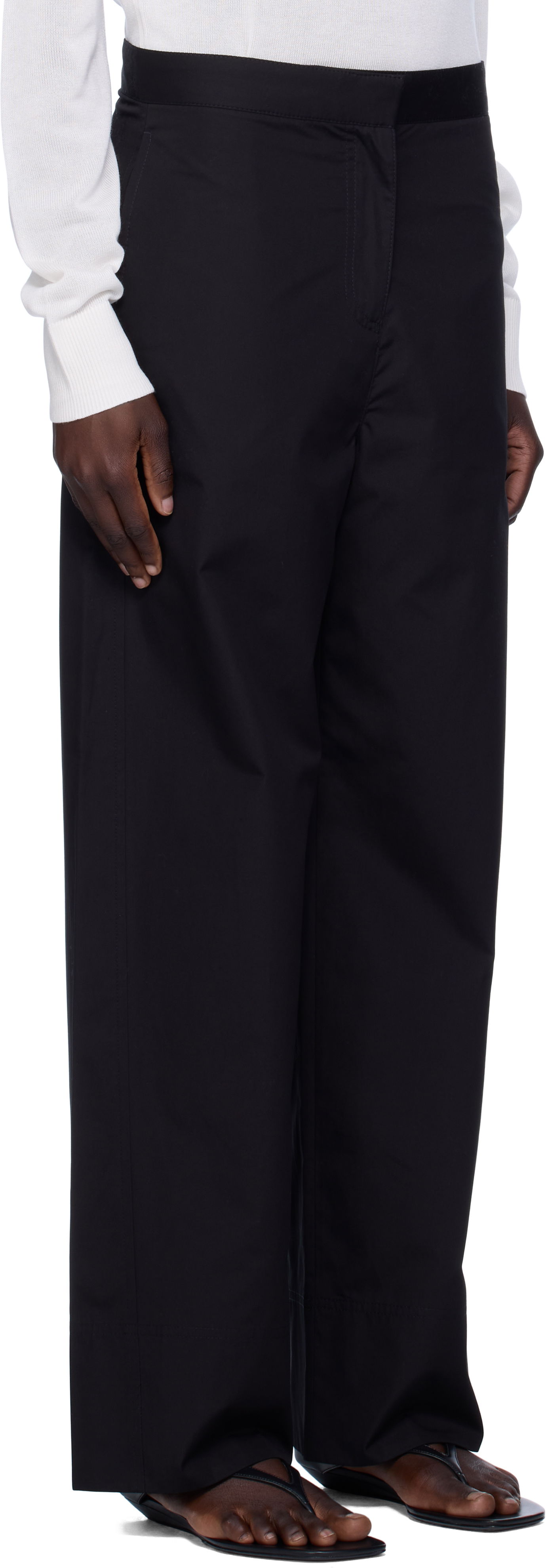 Hlače TOTEME TOTEME Twisted Seam Trousers Črna | 253-WRB0295-FB0226, 1