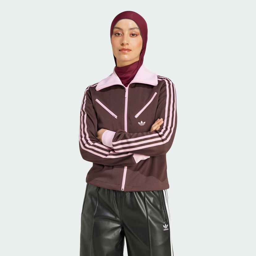 Trenirka adidas Performance 70s Montreal Track Jacket Rjava | JL9629