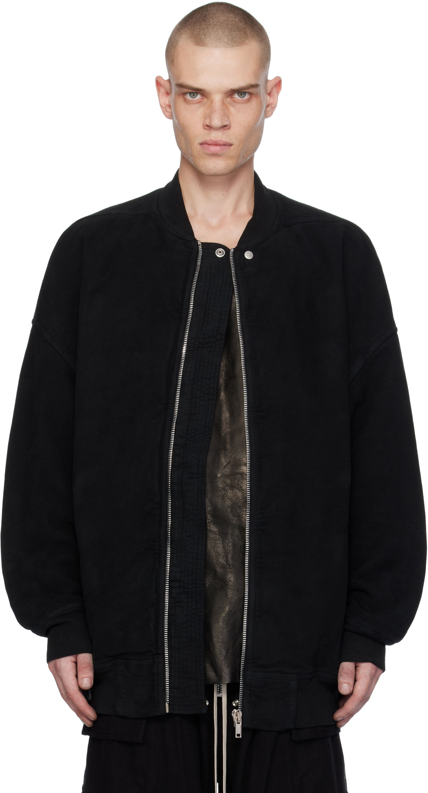 Bomber jakna Rick Owens Bomber Jacket Jumbo Flight Črna | DU02D2776 MO, 0