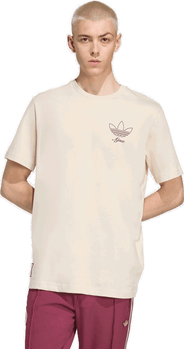 Majica adidas Performance Ajax Amsterdam Terrace Icons T-Shirt Bež | JM7353, 2
