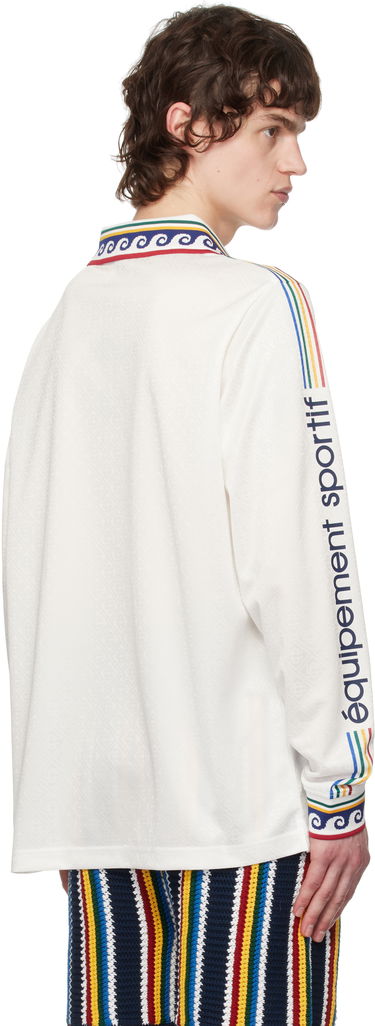 Polo majica Casablanca Casablanca Long Sleeve Football Shirt Bela | MPS25-JTP-301-01, 3