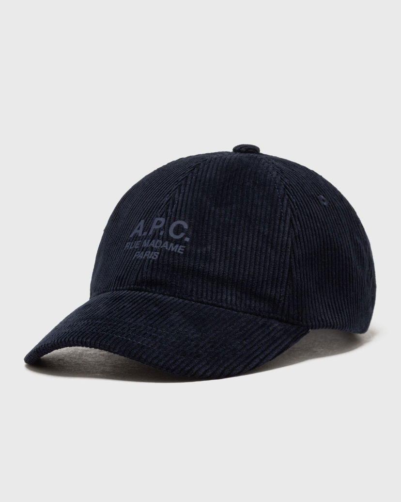 Kapa A.P.C. Charlie Rue Madame Corduroy Cap Mornarica | COHBB-M24163-IAK