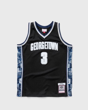 Dres Mitchell & Ness Mitchell & Ness Georgetown Hoyas 1995 Allen Iverson #3 Swingman Jersey Črna | SMJY4212-GTW95AIVBLCK, 0
