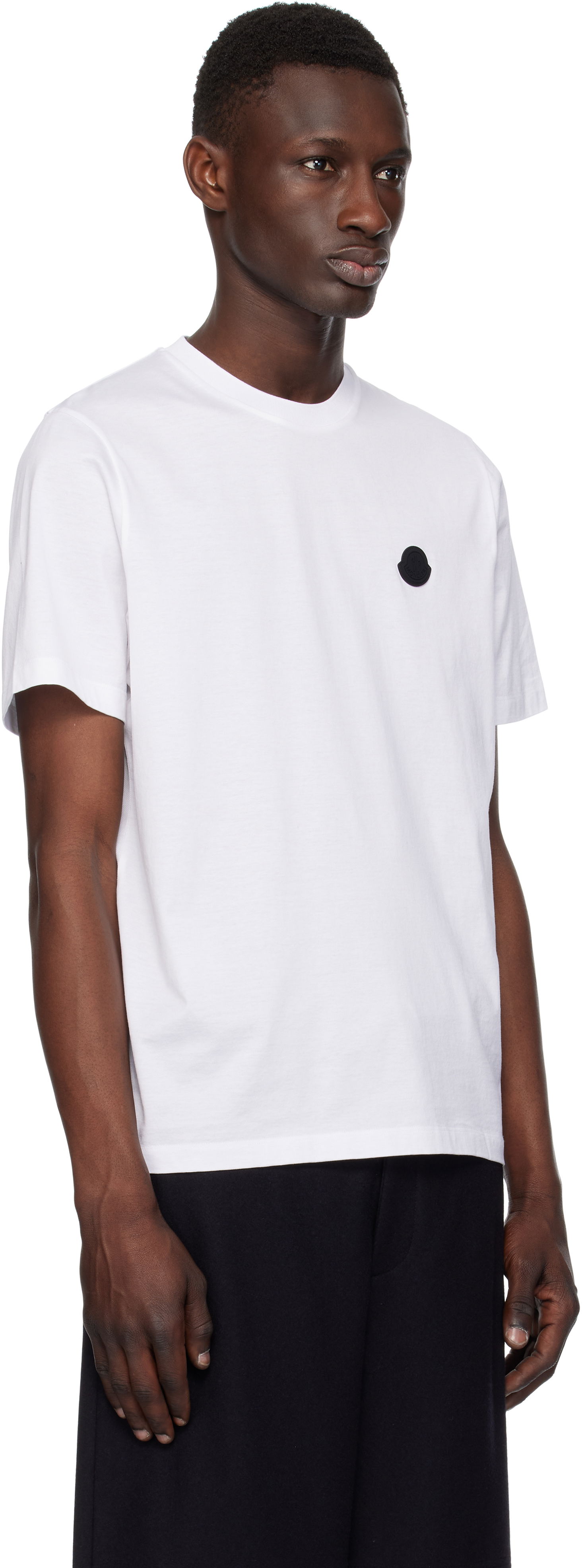 Majica Moncler Moncler Cotton T-Shirt with Logo Bela | K10918C000738390Y, 1