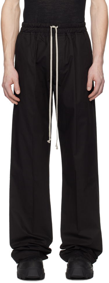 Hlače Rick Owens Rick Owens Hollywood Dietrich Drawstring Trousers Črna | RU01E5378 P, 0