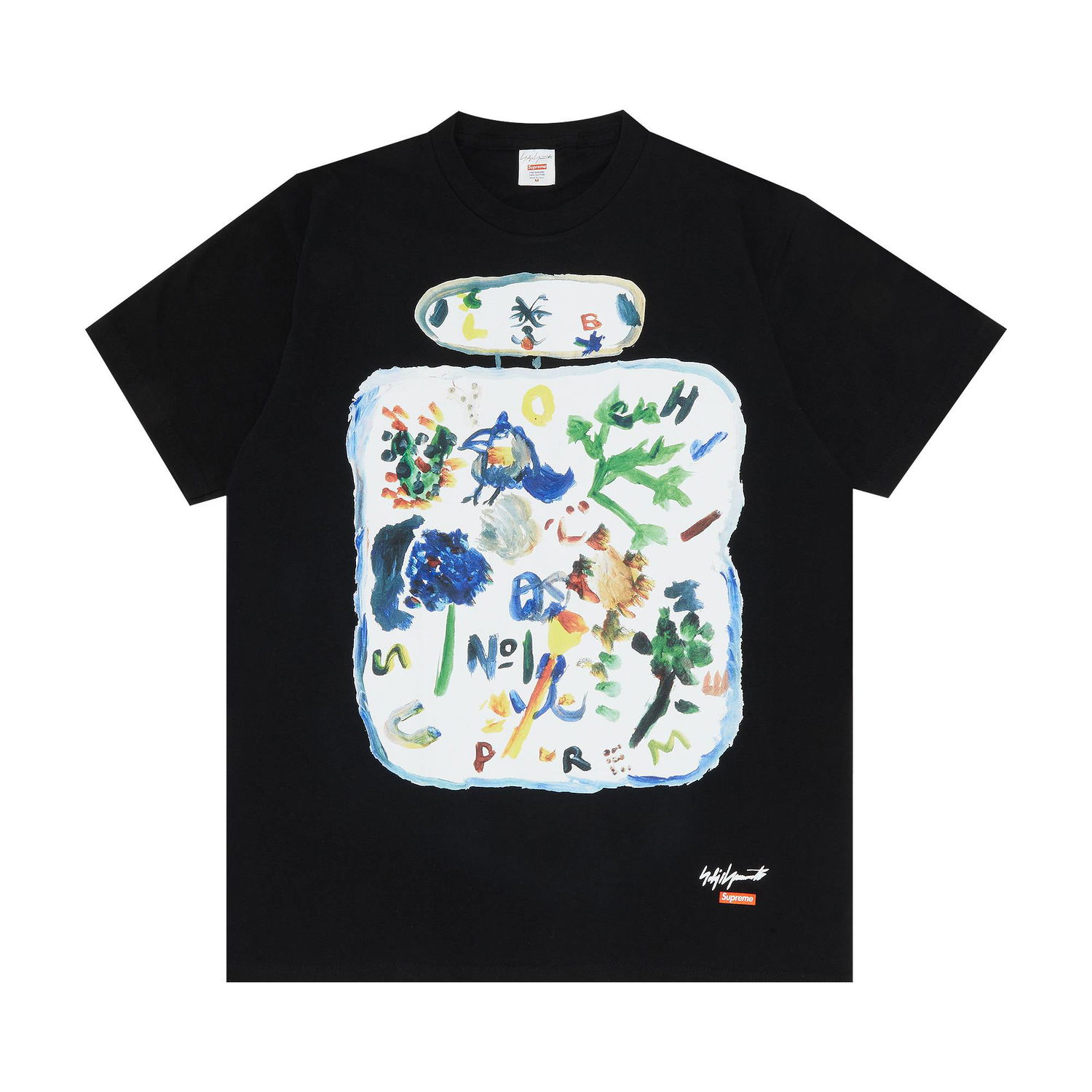 Majica Supreme Yohji Yamamoto x Paint Tee Črna | FW22T3 BLACK, 1