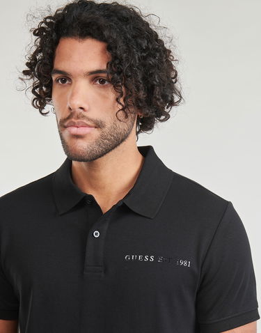 Polo majica GUESS NOLAN SS POLO Črna | M4RP6-KBL51-JBLK, 4