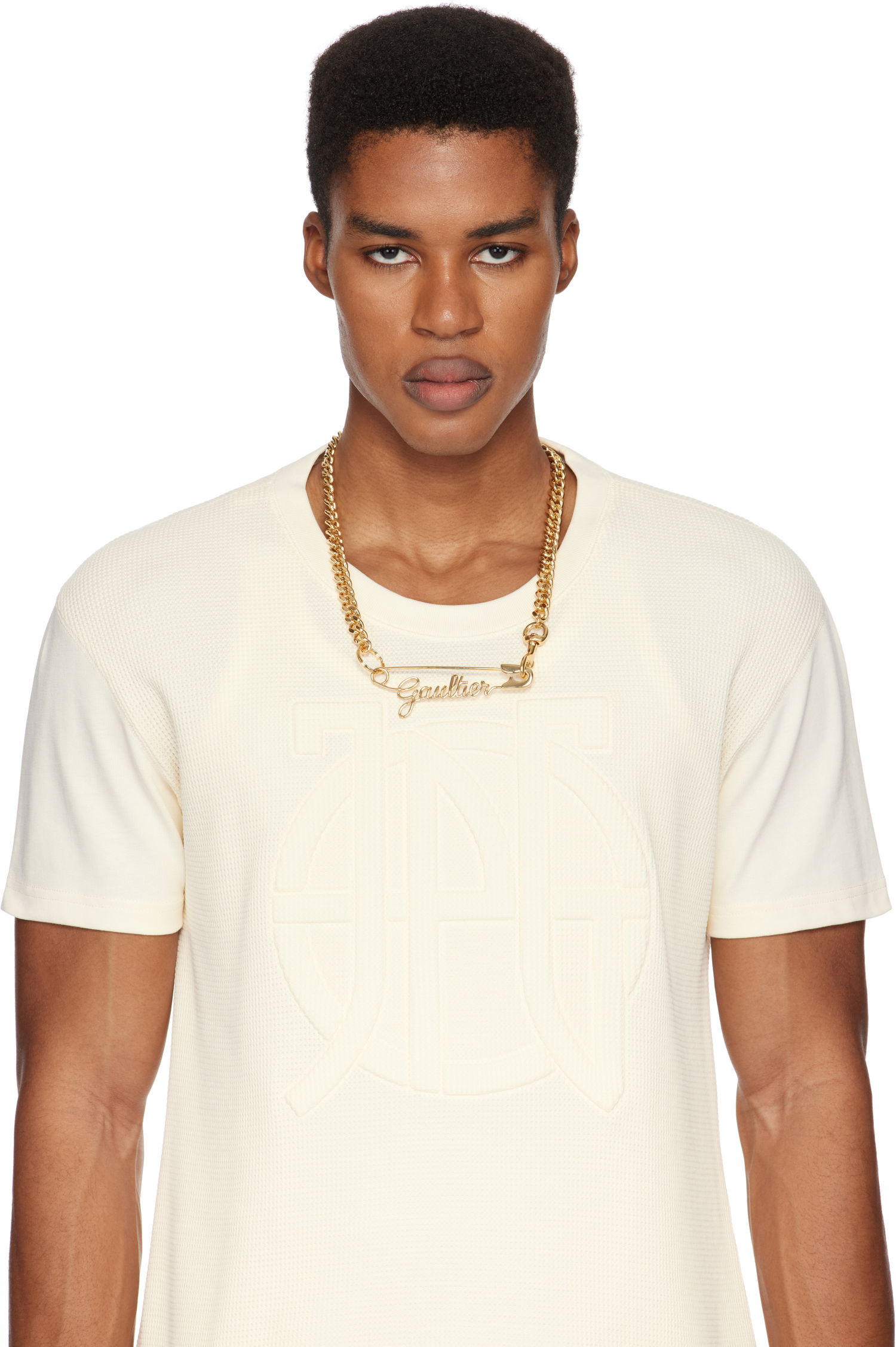 Ogrlica Jean Paul Gaultier 'The Gaultier Safety Pin' Chain Necklace Kovinski | 23/15-U-CO002-X006-92, 1