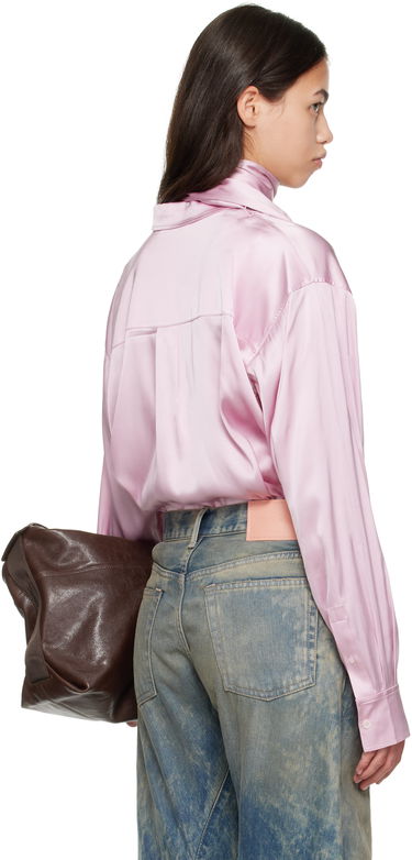 Srajce Acne Studios Acne Studios Layered Satin Blouse Roza | AC0772-, 2