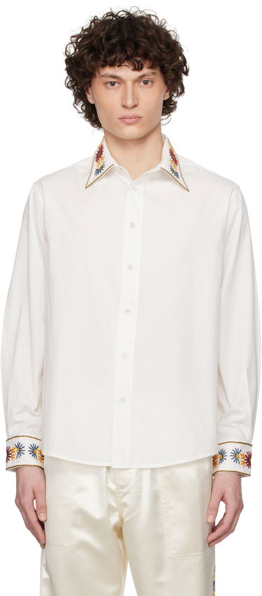 Srajce Bode Bode Candyfloss Embroidered Shirt Bela | MRS25SH003, 0