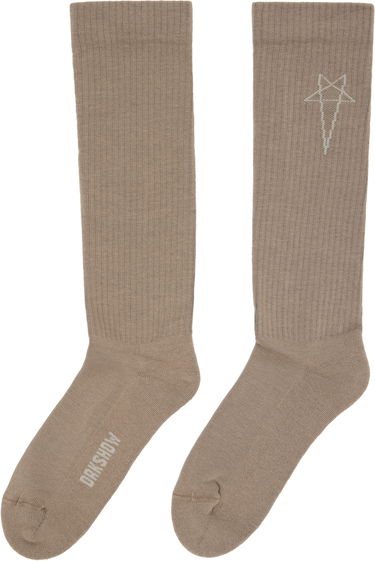 Nogavice Rick Owens DRKSHDW Concordians Pentagram Knee High Socks Črna | DA02E7468 SOCKC, 2